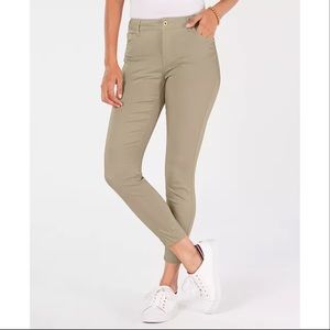 New Tommy Hilfiger Tan Madison Skinny Ankle Pants